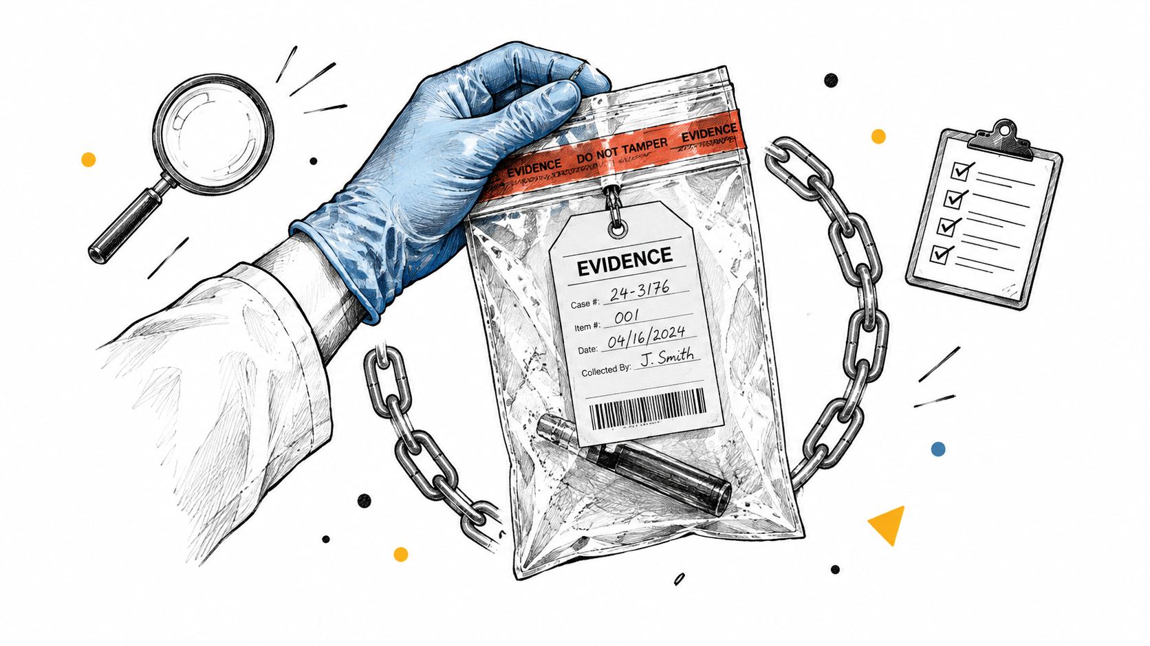 Chain of Custody Bags — illustration