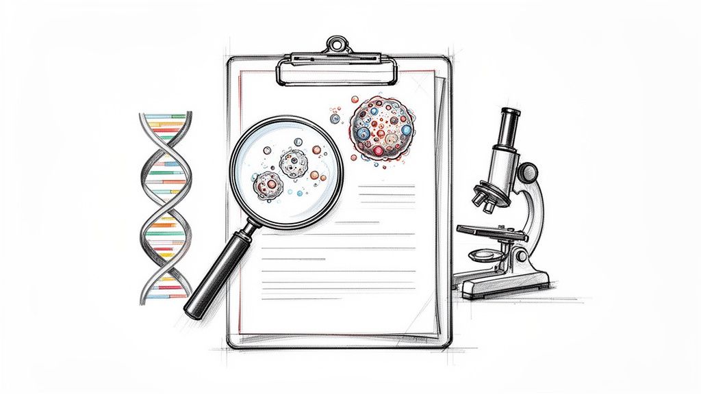 Pathology Reports for Cancer — illustration